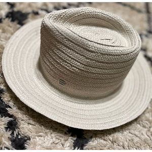 Toteme Viscose Panama Hat in Shell XS-S NWT